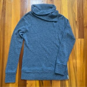 KAVU Sweetie Sweater Women's M Pullover Cowl Neck Turtleneck Knit Blue